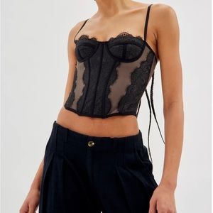 Out From Under Urban Outfitters Modern Love Corset black